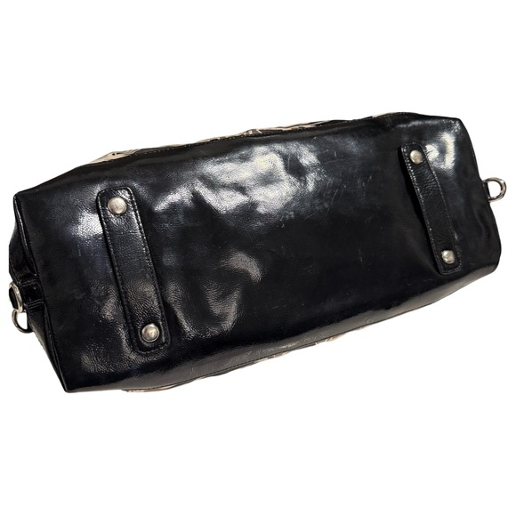 Coach Multicolor Sateen Ashley Scarf Print Satchel Purse - Picture 9 of 12